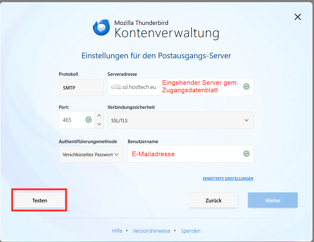 Ein zusätzliches E-Mail Postfach in Thunderbird einrichten Schritt für Schritt.